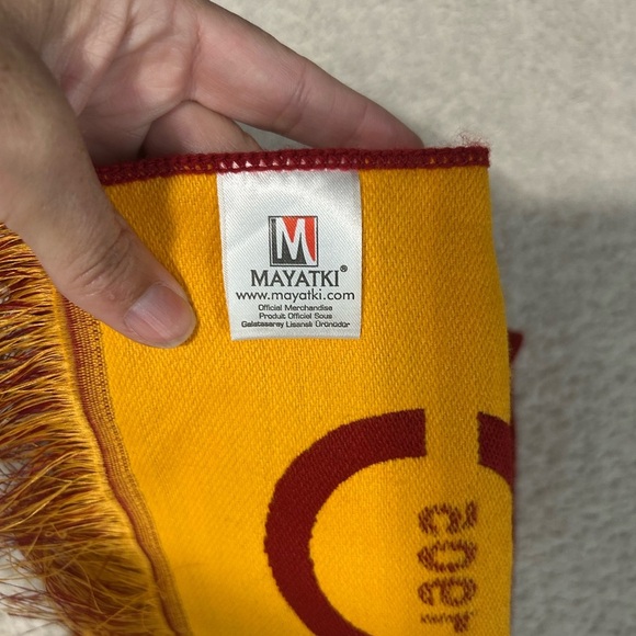 Mayatki Red and Yellow Scarf - Picture 2 of 6